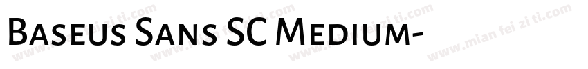 Baseus Sans SC Medium字体转换